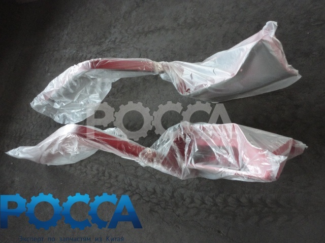 Крыло кабины переднее длинное левое со спальником красное HOWO (Хово) WG1642230012A