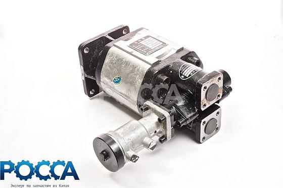 Насос гидравлический подъема кузова с клапаном HOWO (Хово) SHAANXI (Шанкси) SHACMAN (Шакман)