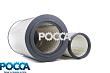 Элемент фильтрующий очистки воздуха HOWO (Хово) JAC (Джак) HK6120 КАМАЗ K3046 WG9112190001-1/2 фото 3