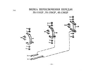 1272334003 Сухарь вилки 1-2/3-4 передач КПП ZF 5S-111GP HOWO (Хово)