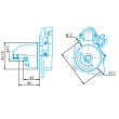 Стартер CA4110 CA6110 CA4DF CA6DF FOTON (Фотон) 1089 5121 ухо с резьбой QDJ2751A фото 4