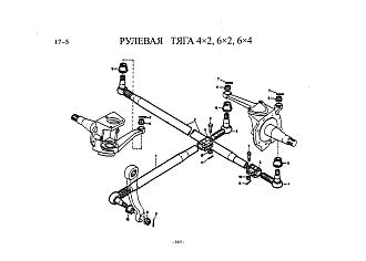 AZ9719430010 Тяга рулевая продольная разборная 6x4 6x2 HOWO (Хово)