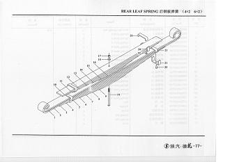 190003910430 Болт центральный передней рессоры HOWO (Хово) SHAANXI (Шанкси) SHACMAN (Шакман)