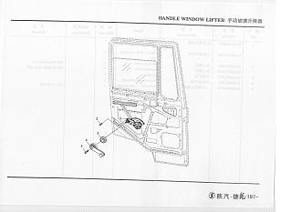 81.62640.6058 Стеклоподъемник двери правый механический SHAANXI (Шанкси) SHACMAN (Шакман)