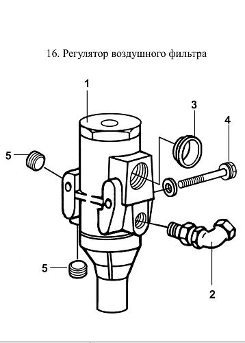 16. Регулятор воздушного фильтра