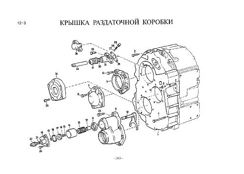 Крышка раздаточной коробки