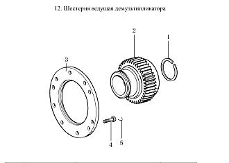 12JS200T-1707030 Шестерня повышенной передачи делителя (демультипликатора) КПП 12JS SHAANXI (Шанкси) SHACMAN (Шакман)