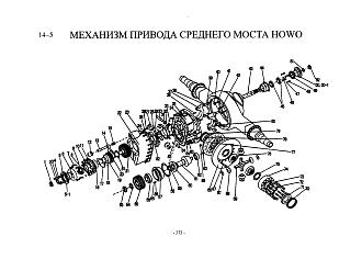 WG9000310049 Болт карданного вала M16x47 HOWO (Хово)