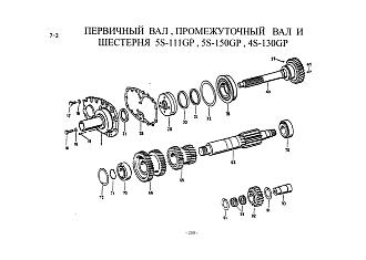 2159303002 Шестерня 1-2 передачи промежуточного вала КПП ZF 5S-150GP HOWO (Хово)