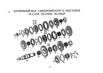 2159304001 Вал вторичный КПП ZF 5S-150GP HOWO (Хово)