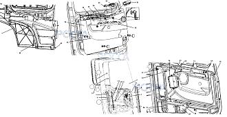 WG1664330004 Стеклоподъемник двери правый HOWO A7 (Хово А7)