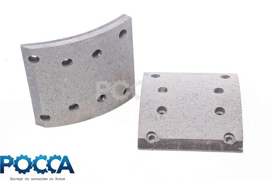 Накладка тормозная передняя верхняя SHAANXI (Шанкси) SHACMAN (Шакман) черная