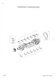 3929023 Вкладыш коренной нижний 0.50 CUMMINS (Камминз) 6ISBe